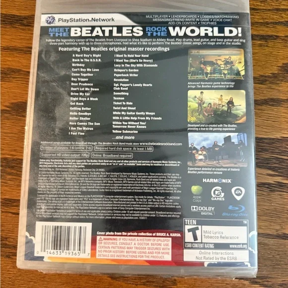 PlayStation 3 the Beatles rock band NWT - Picture 2 of 2
